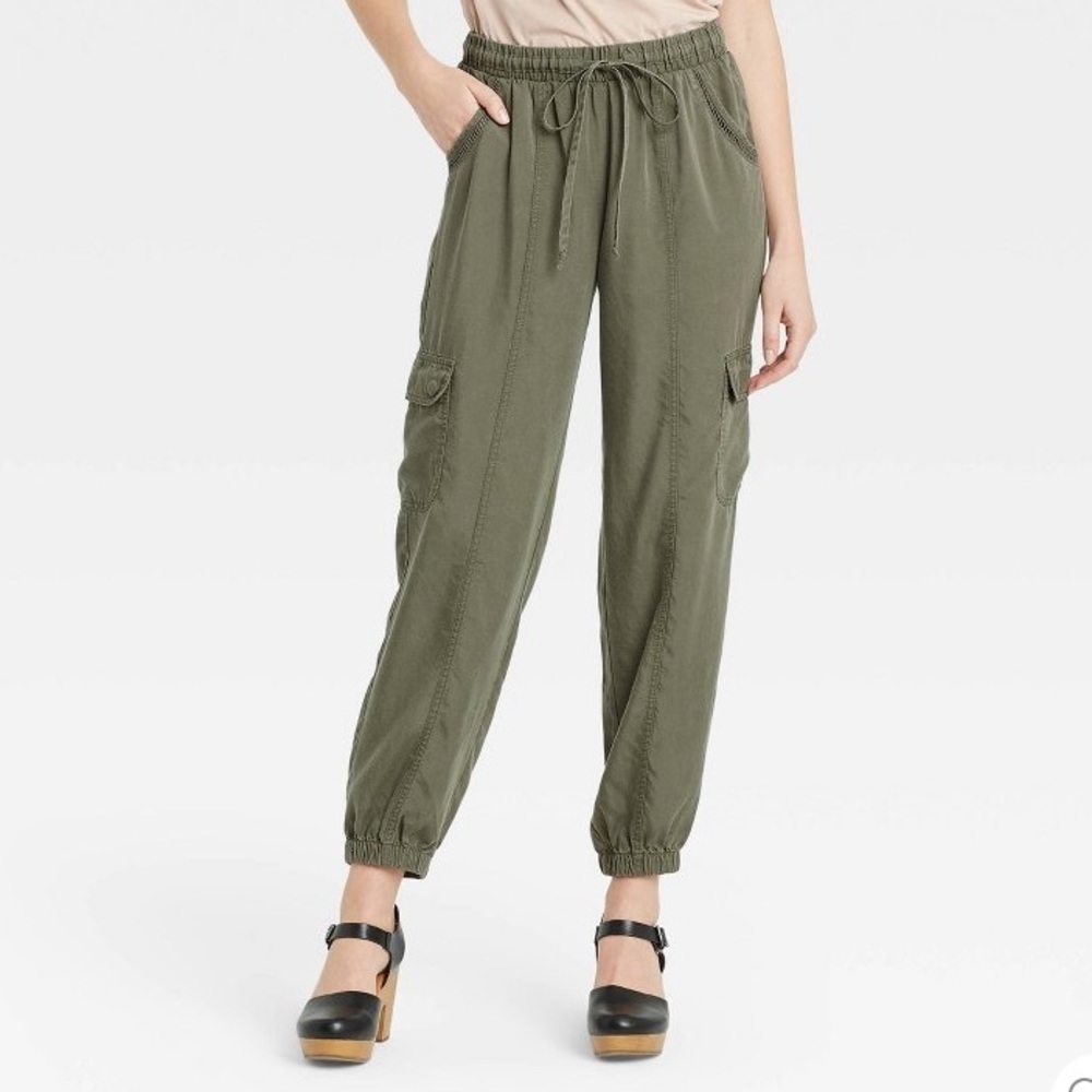 (XXL)- Knox Rose Women's Cargo Jogger Pants